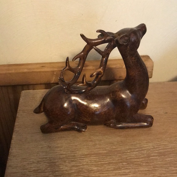 Vintage Wood Deer Figure - Picture 3 of 9
